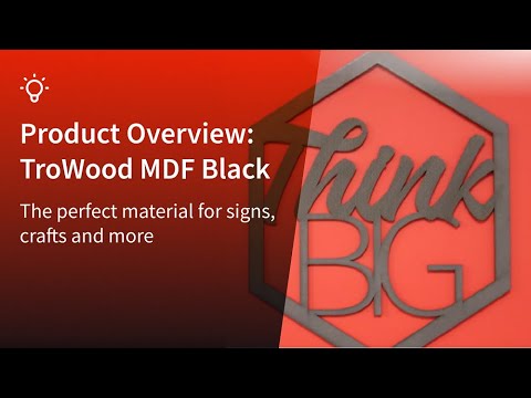 Laser Cutting with TroWood Black MDF: Overview & Ideas | Trotec Materials