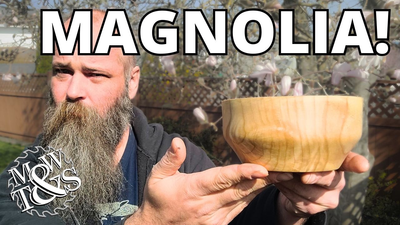 Turning a MAGNOLIA Bowl on My Lathe!
