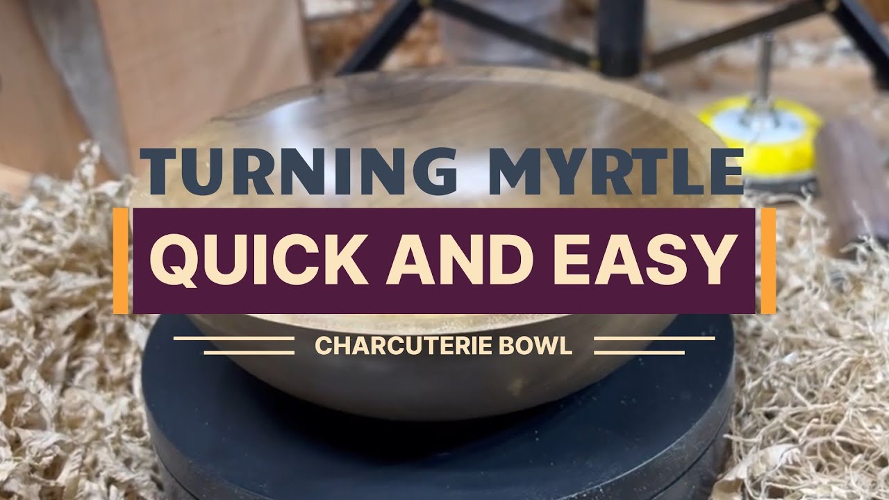 MYRTLE FOR THE EASY WIN #woodturner #easyproject #bowlturning