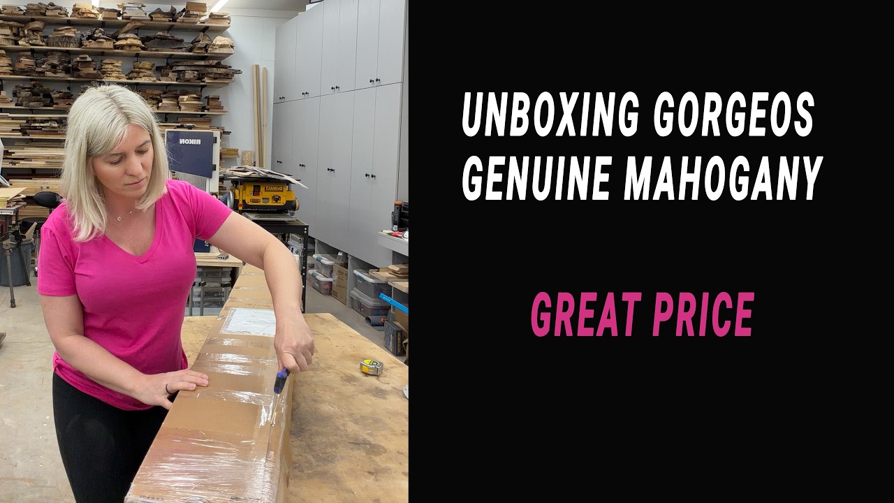 Unboxing beautiful genuine mahogany from RarewoodsUSA