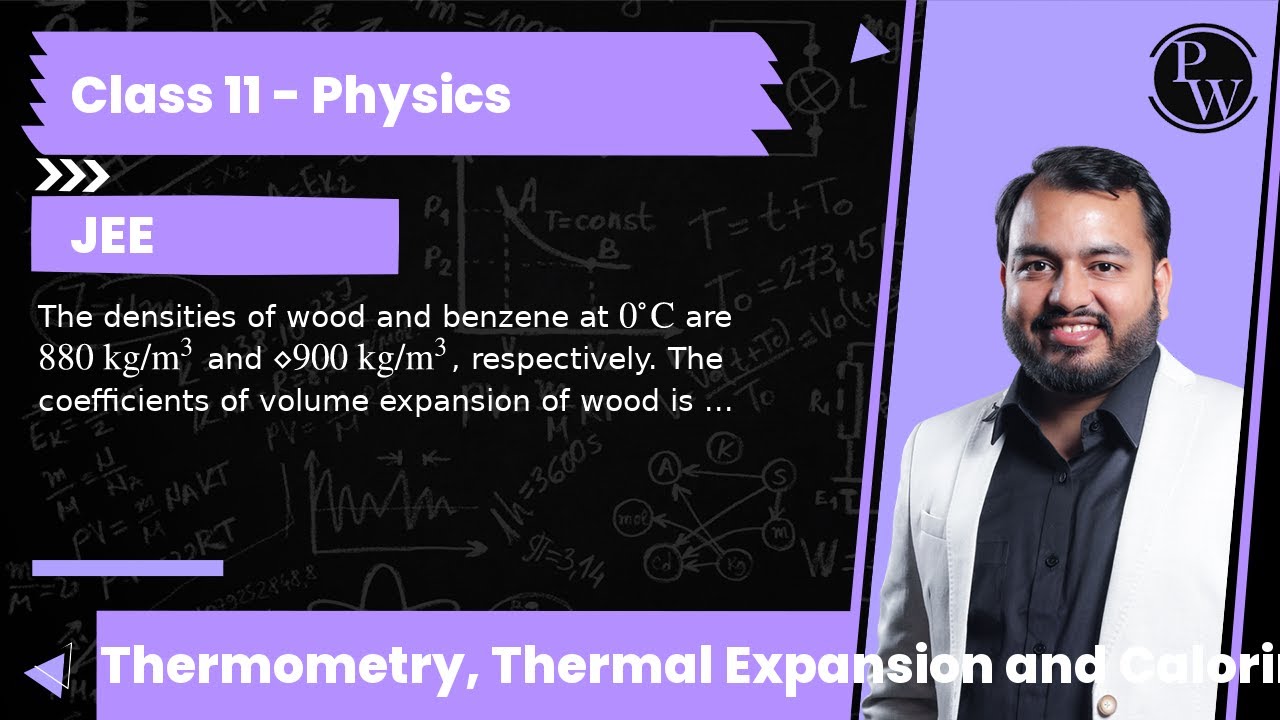 The densities of wood and benzene at 0^∘C are 880  kg / m^3 and ♢ 900  kg / m^3, respectively. Th...