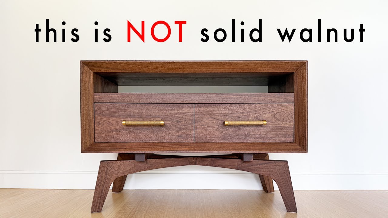 I didn't want to spend $3,000 on solid walnut, so I got creative...