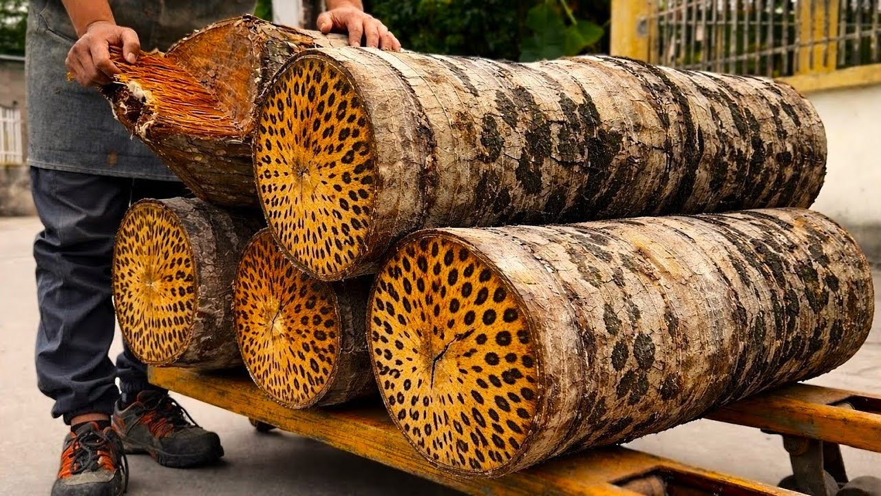 Unlocking the Rare Leopard Grain: The Most Beautiful Secret Hidden in Coconut Wood!