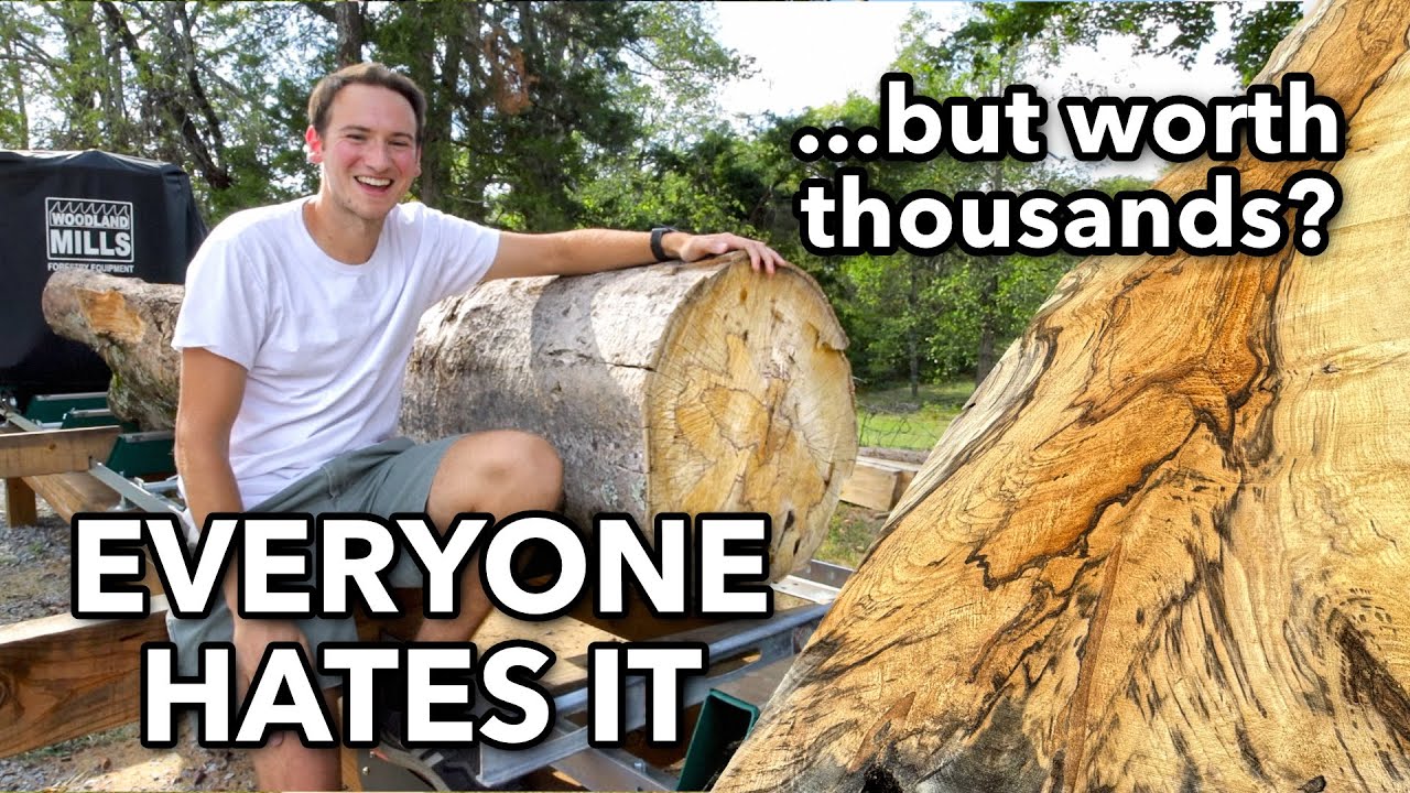 Milling Live-Edge HACKBERRY Slabs!