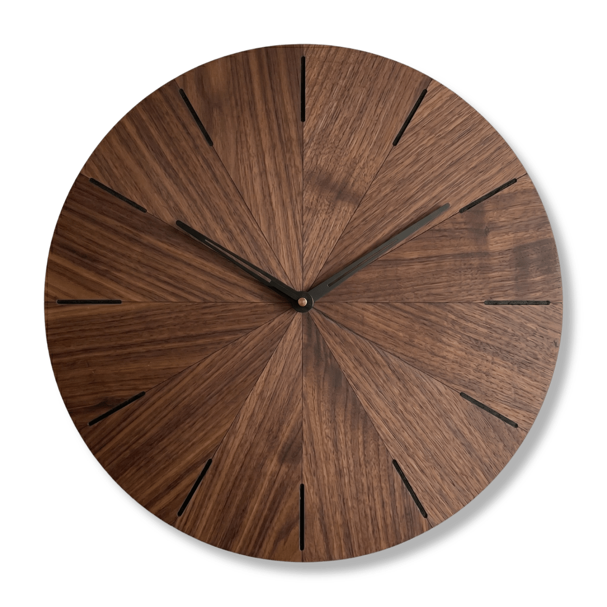 minimalist-walnut-wood-clock Minimalist walnut clock - glamorwood