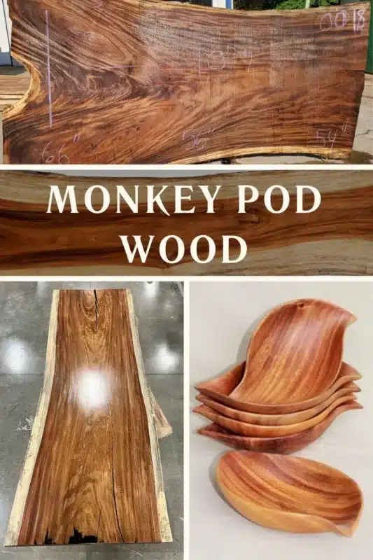 monkey pod wood pin