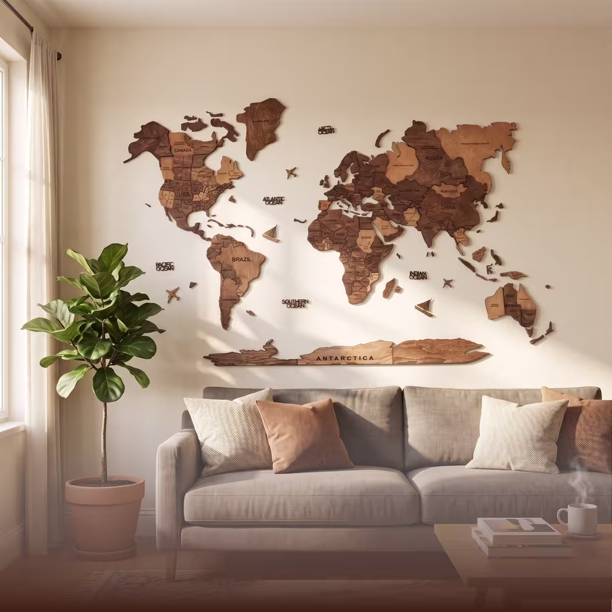 Maps and city wall art Thumbnail