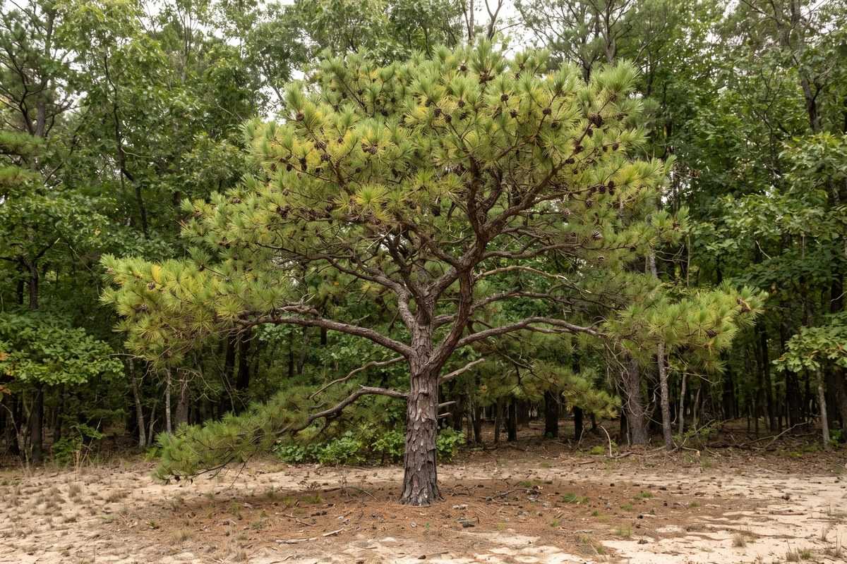 California black oak tree in a wooded natural landscape